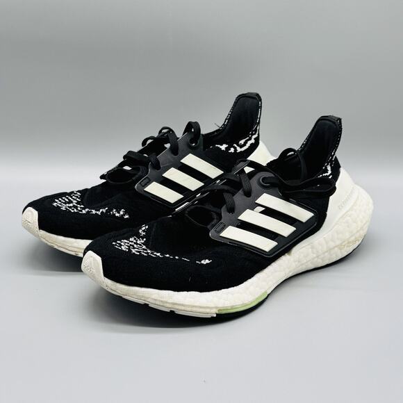 Adidas Shoes Womens 7 Black White Oreo Knit Ultraboost 22 Running Sneakers - Picture 3 of 10